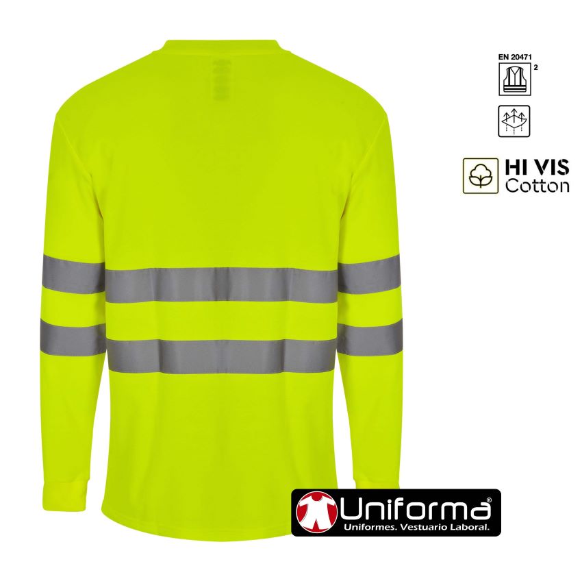 Camiseta manga larga reflectante best sale